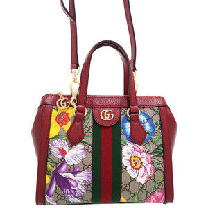 GUCCI Ophidia GG Floral Flower Tote Bag